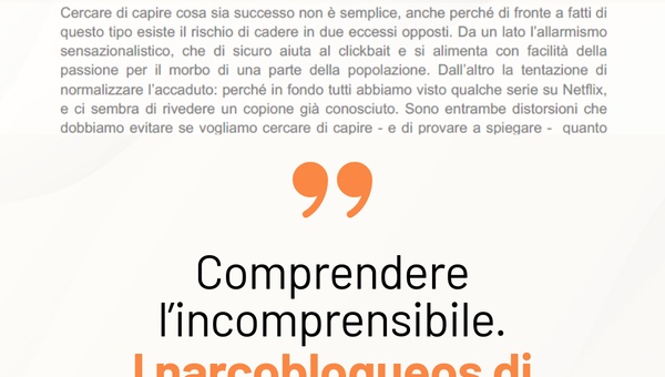 Comprendere l’incomprensibile.